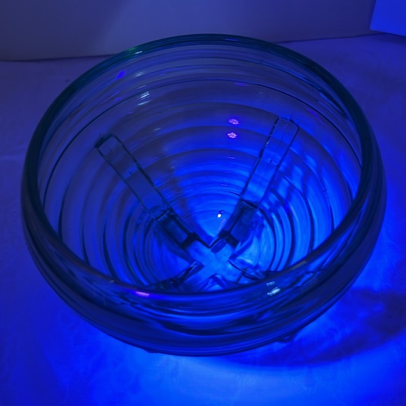 EAPG Footed Bowl Sierra “Swirl” Anchor Hocking, 1930, Green Depression Glass - Picture 12 of 12